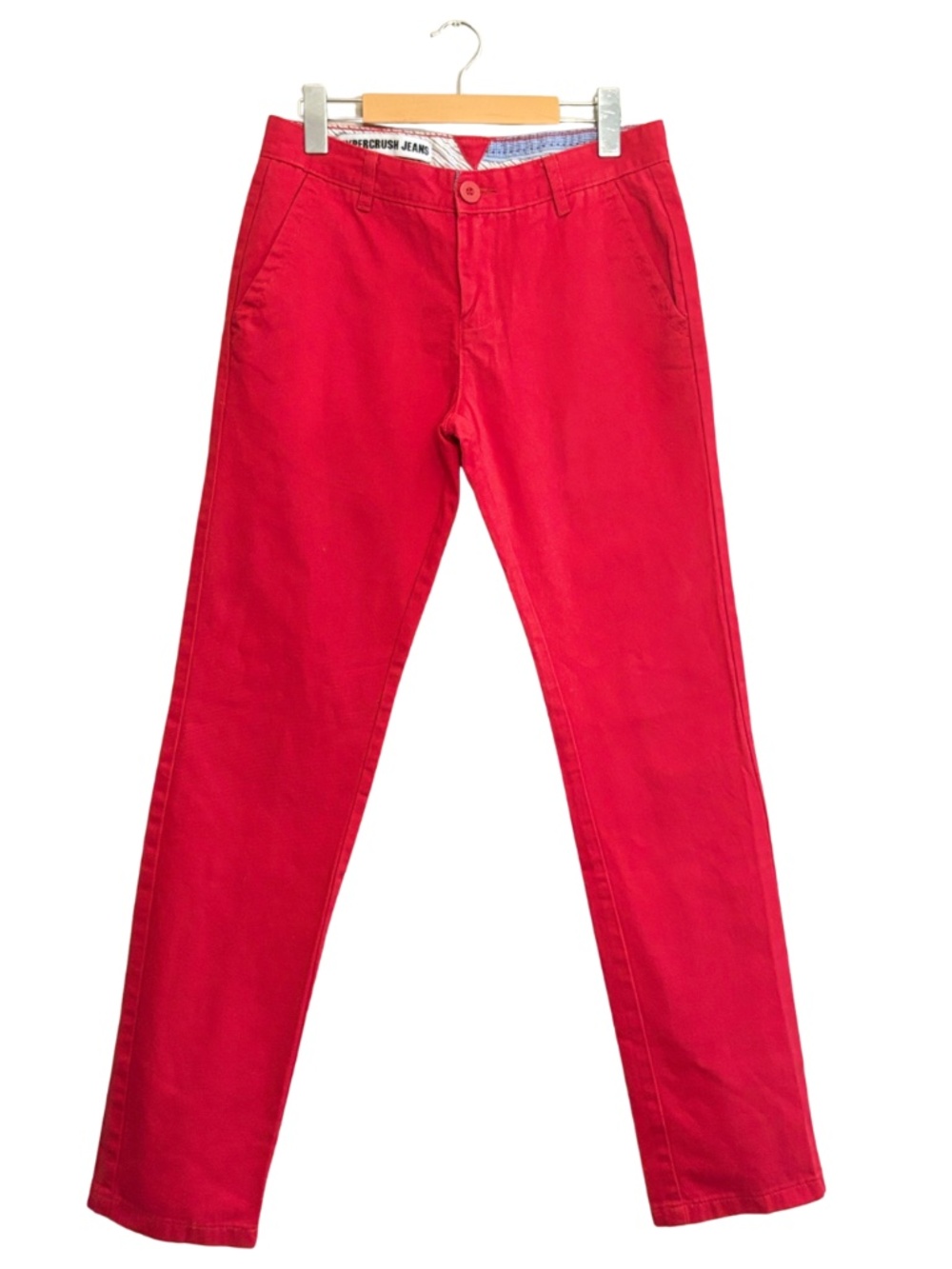 Hypercrush Red Cotton Straight Leg Slim Chino Pants – Size 29x30 Like New